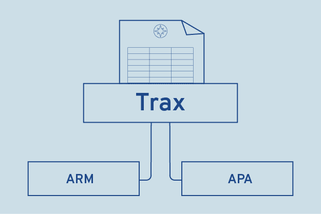 Trax website graphic