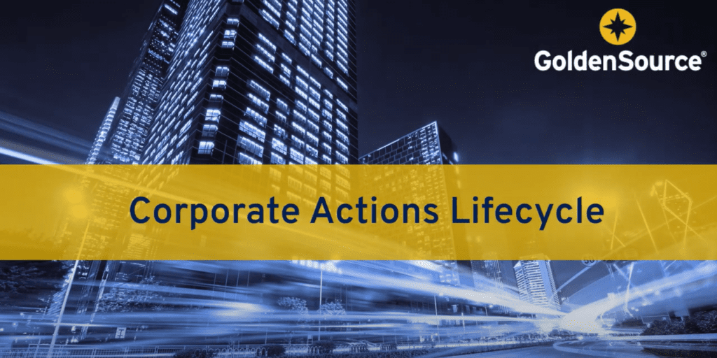 corporate actions lifecycle video